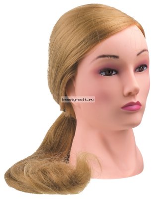Голова FI-2021L-408 учебная &quot;блондинка&quot;, протеиновые волосы 50-60 см