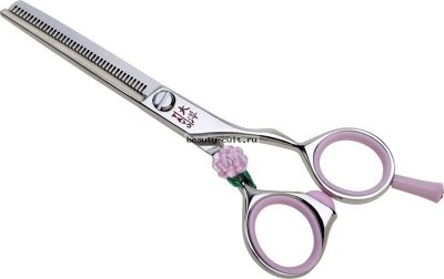 Ножницы TS-24055R парикмахерские Tayo DUET филировочные 5,5&quot; (40 зубцов), с розой