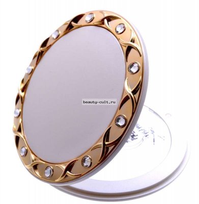 Зеркало* T 535 m PER/G WPearl&amp;Gold компакт. 5-кр.ув. с крист.