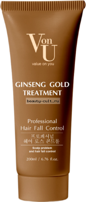 Уход для волос с экстрактом золотого женьшеня Ginseng Gold Treatment 200 мл