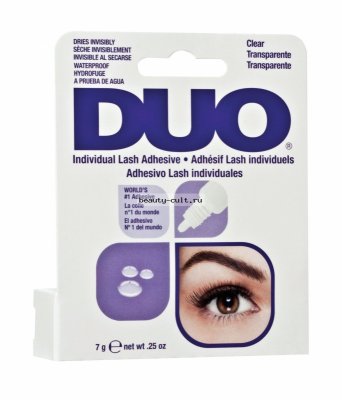 Клей для приклеивания индивидуальных пучков ресниц (фрагментов ресниц) Duo Individual Lash Adhesive Clear 7 г