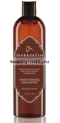 Шампунь разглаживающий с кератином (профессиональный объем) Marrakesh Kahm Smoothing Shampoo