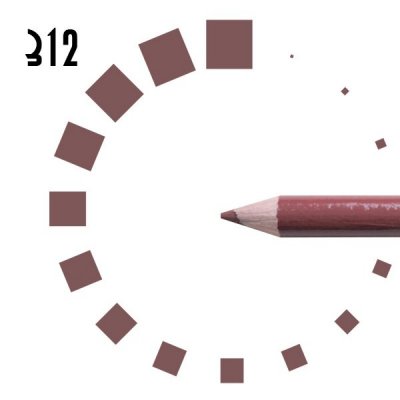 Карандаш для ГУБ “РЕСНИЧКА”, №312, розово-коричневый, матовый