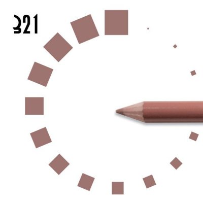 Карандаш для ГУБ “РЕСНИЧКА”, №321, розово-коричневый, светый, матовый
