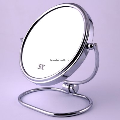Зеркало TSAM 1130-6 настольное металл. 2-х сторон. 5-ти кр. увелич.