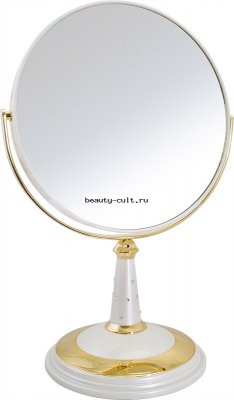 Зеркало B8&quot;809 PER/G настольное 2-стор. 10-кр.ув. 20 см с кристаллами