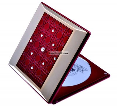 Зеркало* T 923 mB RUBY/G Red&amp;Gold компакт. 5-кр. ув. с крист.